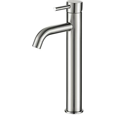 China Kaiping Modern Lead Free SUS304 Basin Mixer Tap Faucets Deck Mounted Basin Faucet For Bathroom Single Hole Cold/Hot Water From China for sale