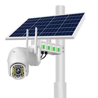 中国 Factory direct outdoor waterproof battery 4G smart AI solar ptz dome camera kit 販売のため