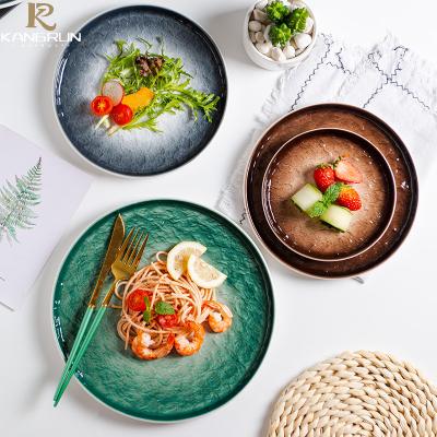 China Sustainable Stoneware Restaurant Dish And Dish Dishes Sets Ceramic Thailand Tableware Other Bone China Dining Dishes Set Tableware for sale