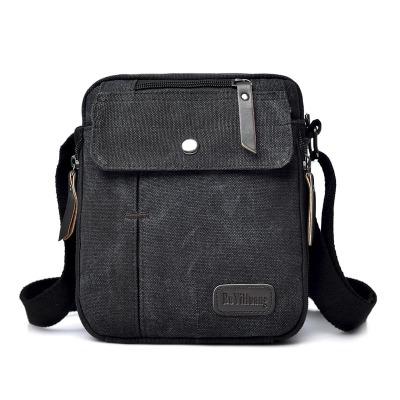 China Retro Comfortable Waterproof Ripstop Men's Messenger Bag Korean Canvas Backpack Shoulder Bag Men Travel Casual Outdoor Bag Small for sale