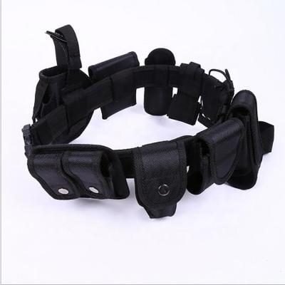 China BURAQ High Strength Multi Function Braid Tour Security Officers Duty Pouches Nylon Full Set Tactical Belt Belt for sale