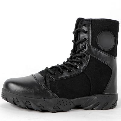 China Men's And Women's Summer Black Training Boots Canvas High Waist Combat Boots Thermal Breathable Boots for sale