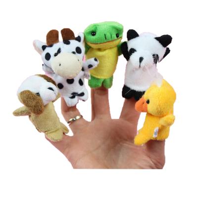 China Custom Plush Unicorn Stuffed Hummingbird Plush Dinosaur Gloves Finger Puppet Gloves Plush Toys for sale