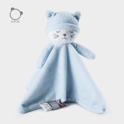 China Stuffed Plush Rabbit Relieving Towel Baby Sleeping Comfort Plush Toys for sale