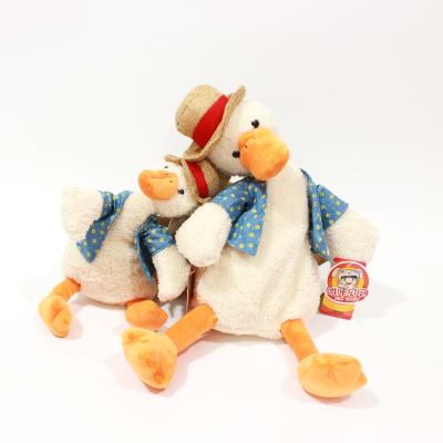 China Soft Stuffed Plush Cartoon Stuffed Animal Duck Bag Children's Backpack Toys for sale