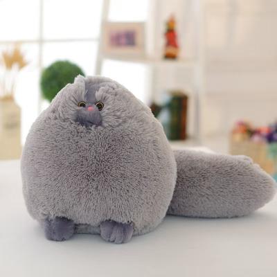 China Wholesale Plush Stuffed Cat Plush Toy Imitation Persian Cat Doll Pillow for sale