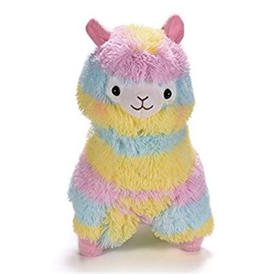 China High Quality Soft Stuffed Plush Toy 2019 New Style Rainbow Alpaca Plush Toy Dolls for sale