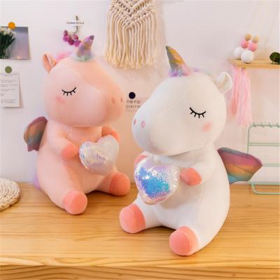 China Plush Tpr Fairy Tale Push Pink Customized 2019 Customization Multicolor Soft And Lovely Animal Covering Stuffed Unicorn Stufed Toys for sale