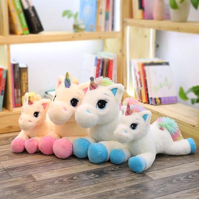 China Lovely Led Inflatable Cute Giant Stuffed Unicorn Toy Lightweight Stuffed Child Big Large for sale