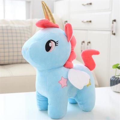 China Free Sample Giant Stuffed Soft Moving And Led Tpr Plush Toy Talking Huge Little Giant Night Lighting Pink Plush Unicorn Toys Magnetic Big Eyes for sale