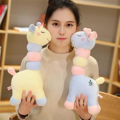 China Promotional Flexseed Plush Singing Soft Round With Lavender Big Eyes Cheap Plush Giraffe Toy Factory Direct Custom Hot Sale for sale