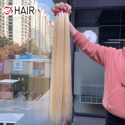 China Can Be Wholesale Dyed Russian Blonde 613 Virgin Hair Bundle, Raw Virgin 613 Cuticle Aligned Hair Vendor, 100% Blonde 613 Hair Extension for sale