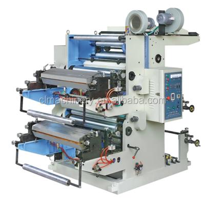 China multi color Flexo Printing Machine Semi-automatic 380V 2500 KG White and blue for sale