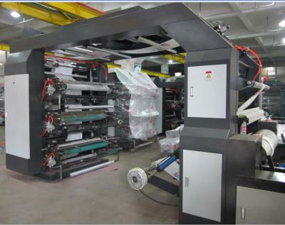 China High-speed Four color Flexo Printing Machine Semi-automatic 4200 KG 100m/min for sale