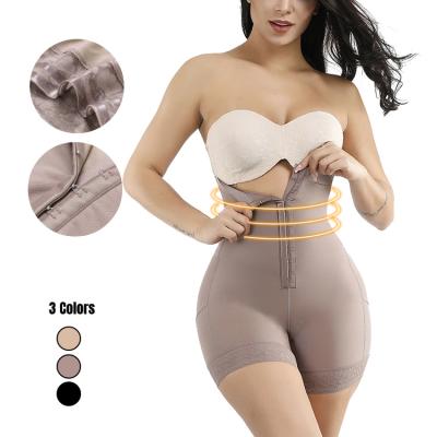 China Shapers Antibacterial Underwear Plus Hooks Seamless Butt Lift Tops Black Waist Pad Butt Enhancer Shapewear For Women Body Shaper for sale