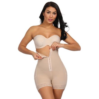 China Lover-Beauty Women Corset Shaper Waist Trainer Breathable Body Shaper Slimming Lace Up Hem Butt Lifter for sale