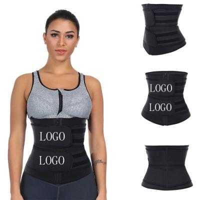 China Custom Logo Waist Trainer Antibacterial Shaper Private Label Adjustable Straps Latex Corset for Women Waist Trainer Private Label for sale