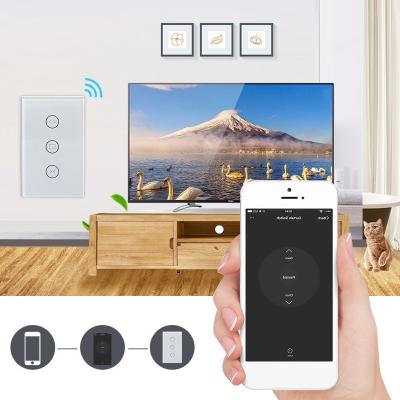 China Tuya Smart Home Remote App Alexa Electric Smart Control Fireproof Scratch Waterproof Motorized Roller Blinds Shutter Timer Curtain Wifi Switch for sale