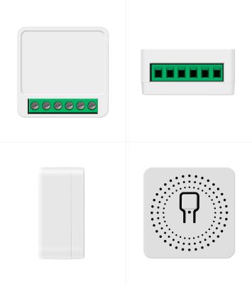 China New Tuya 10a 16a Mini Wifi Smart Switch Diy Module Breaker 2 Way Residential Light Switches Timer Remote Control Works With Alexa Google for sale