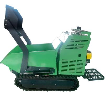 China Construction material shops hot sale mini garden tractor cargo loader truck 500kg crawler dumper with CE EPA for sale