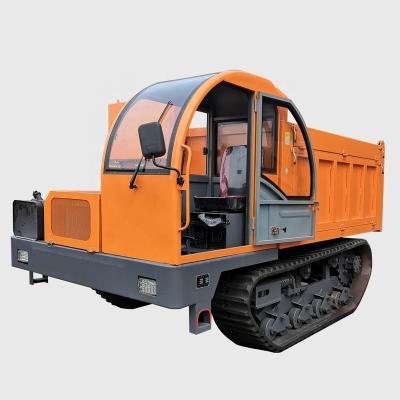 China mini crawler dumper 8 ton china dumper factory heavy dumper truck with cabin 2600mm*2000mm*800mm (customized) for sale