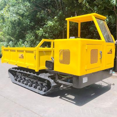 China Construction Material Stores Construction Equipment Crawler Dumper Truck 5 Ton Dumper Crawler Track Car for sale