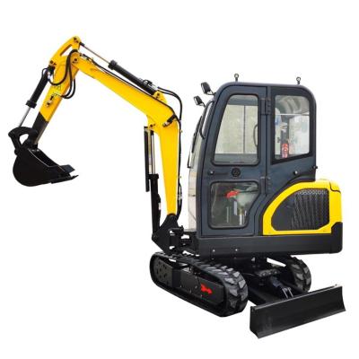 China Construction Material Shops Mini Excavator Machine Digger 1.8ton 2ton Crawler Excavator Price for sale