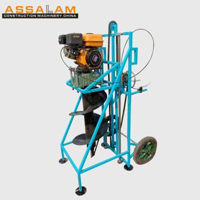 China heavy duty gasoline hole 6hp 7.5hp tree planting garden digger earth auger cost HXED500 for sale