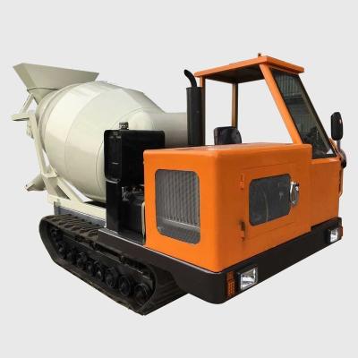 China crawler transporter 6 ton tracked dumper concrete mixer for sale 2500*1800*500 (customized) for sale