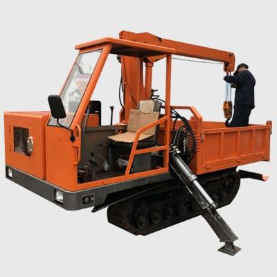 China TRUCK CRANE small dump truck with 1 ton 2 ton 3 ton mini crane price for sale