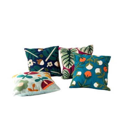 China Anti-Static Decorative Pillow Cover Traditional Chinese Green Outdoor Throw Cushions Pillow Covers for sale