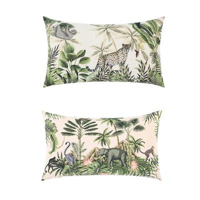 China Home Decor Anti-static Special Design Forest Printed Cushion Pillow Cover for sale