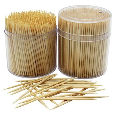 China China 150pcs Automatic Bamboo Toothpicks Disposable Eco Friendly High Quality Biodegradable Jar Toothpicks Supplier for sale