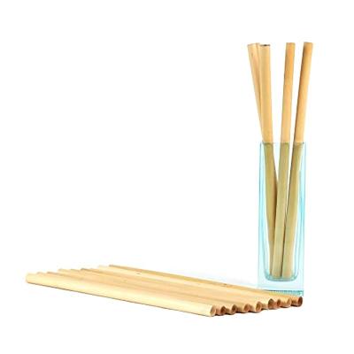 China Biodegradable Disposable Drinking Bamboo Straw Juice Sprinkle 14mm Eco Friendly Eco Friendly for sale