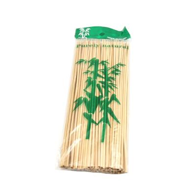 China Easily Cleaned 3.0mm 20cm Bamboo Skewers 100pcs BBQ BBQ Skewers for sale