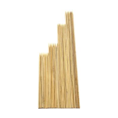 China Wholesale high quality 10cm easily cleaned 15cm 20cm 25cm 30cm 35cm 40cm 45cm 50cm or customized sizes bamboo barbecue sticks bamboo skewers for sale