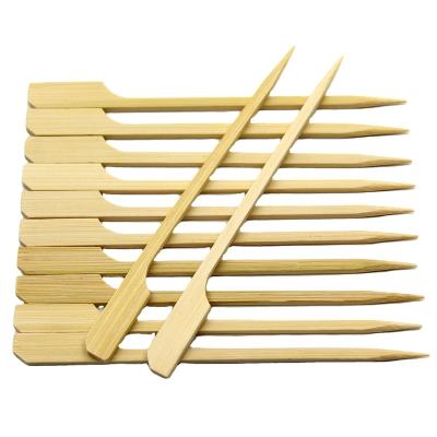 China 7cm easily cleaned 9cm 10cm 12cm 15cm 18cm 20cm 21cm 22cm 23cm 24 25 28 30 cm Kebab Paddle Natural Disposable Biodegradable Bamboo Skewers for sale