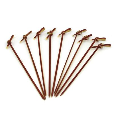 China Factory direct sales easily cleaned slim stick bamboo skewer bamboo cocktail picks for sale