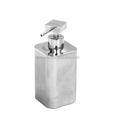 China Sustainable Design Square Soap Dispenser 304 Kitchen Bathroom Hotel Stainless Steel Hand Liquid Soap Dispenser for sale