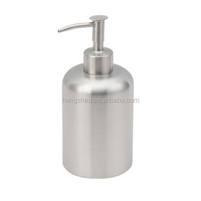 China Sustainable Stainless Steel Refillable Liquid Hand Soap Dispenser With Rust Proof Pump For Bathroom for sale