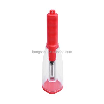 China Sustainable Kitchen Gadgets Fruit Peeler Vegetable Peeler With Peel Storage Container for sale