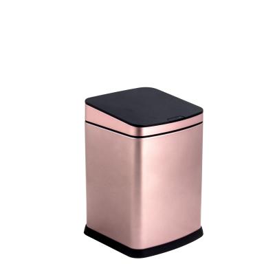 China 2019 Sustainable Refill Bin New Product Champagne Gold Smart Detection Sensor BIN for sale