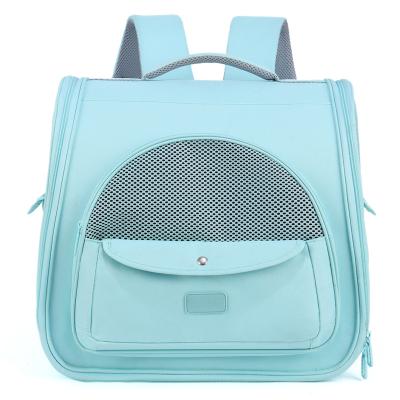 China New Design Viable Wholesale Pet Carrier Backpack, Comfortable Macaron Pet Travel Backpack, Portable Pet Carrier Bag For Dogs Cats Hiking for sale