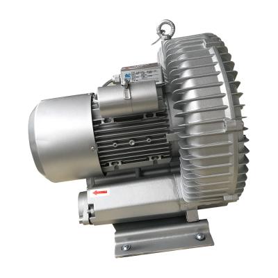 China 24 hours duty 2.2kw Air Channel Single Phase Vacuum Pump Air Compressor 3hp Continuous Side Electric High Pressure Ring Blower for sale