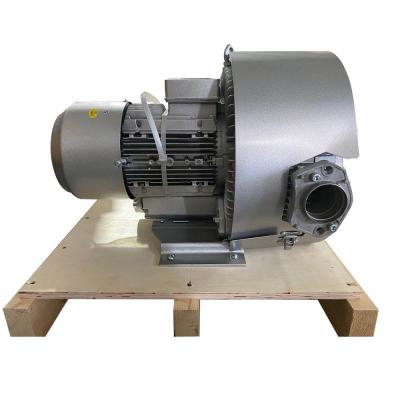 China 24 Hours Continuous Duty 4KW Double Stage Aluminum Ring Blower High Pressure Vacuum Pump for sale