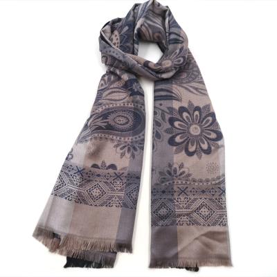 China Artificial Cotton Jacquard Woven Scarf for sale