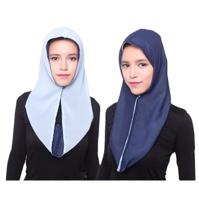 China New Style Long Hijab Chiffon Muslim Hijab Fashion Both Sides To Use High Quality Hijab Hat For Women for sale