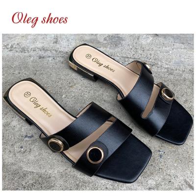 China Fashion\Oleg Platform Slippers Flat Women Shoes Comfortable\Durable Women Sandals 2021 Summer Thick Women Slippers for sale