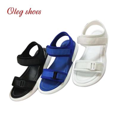 China White Flat Platform Ankle Strap Shoes Summer Soft Sandals For Female Teenagers for sale