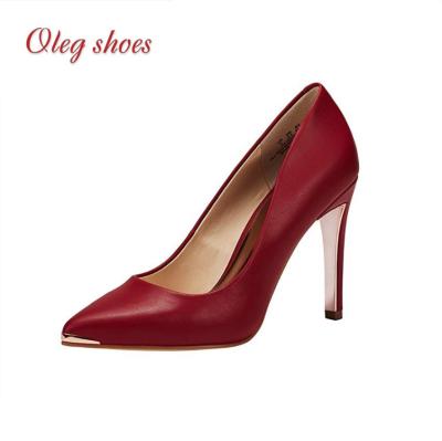 China Deodorization Closed Toe Pumps Stiletto High Heels Pointed Office Lady Wedding Party Dress Heeled Shoes for sale